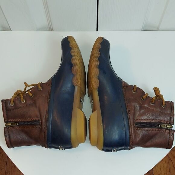 Sperry Saltwater Duckboots Navy Blue Sz 3 - Picture 5 of 9
